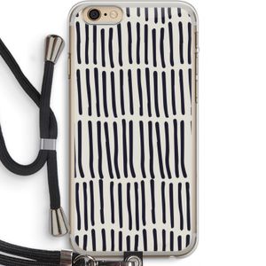 Moroccan stripes: iPhone 6 PLUS / 6S PLUS Transparant Hoesje met koord