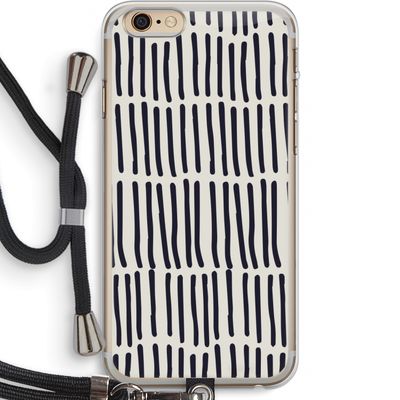 Moroccan stripes: iPhone 6 PLUS / 6S PLUS Transparant Hoesje met koord