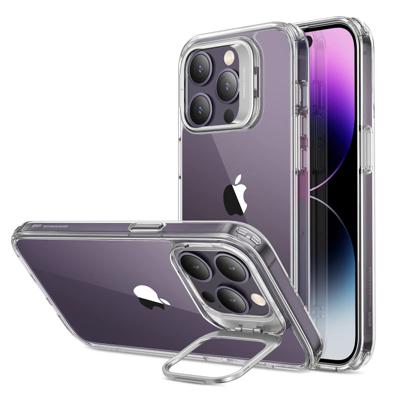 iPhone 14 Pro Max Classic Hybrid Case with Stash Stand - Clear