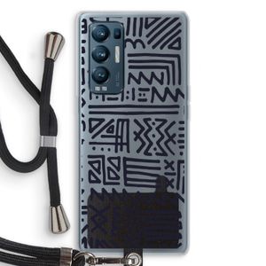 Marrakech print: Oppo Find X3 Neo Transparant Hoesje met koord