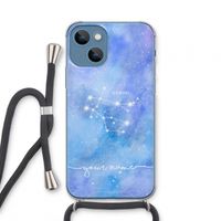 Sterrenbeeld - Licht: iPhone 13 mini Transparant Hoesje met koord