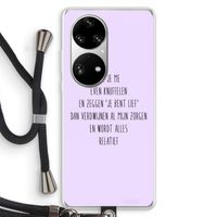 Relatief: Huawei P50 Pro Transparant Hoesje met koord