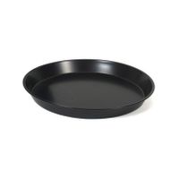 Quiche/taart bakvorm/bakblik rond 26 x 3 cm zwart