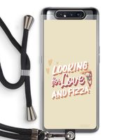 Pizza is the answer: Samsung Galaxy A80 Transparant Hoesje met koord Pizza is the answer: Samsung Galaxy A80 Transparant Hoesje met koord
