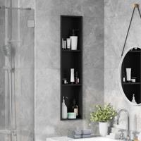 Douche Niche Zwart 90 x 20 x 9.5 cm Roestvrij staal