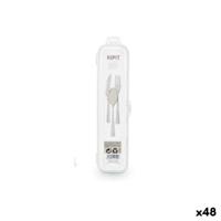 Doosje Kipit 5 5 Transparant Bestekken Voor op reis (48 Stuks) Doosje Kipit 5 5 Transparant Bestekken Voor op reis (48 Stuks)