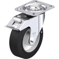 Blickle L-ALEV 125K-FI-EL Zwenkwiel met rem Wieldiameter: 125 mm Draagvermogen (max.): 250 kg 1 stuk(s)