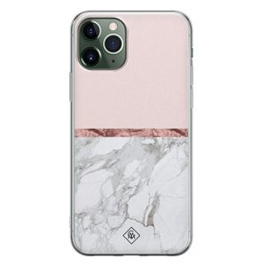 iPhone 11 Pro Max siliconen telefoonhoesje - Rose all day