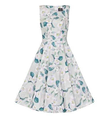 Hearts & Roses Rey Floral Swing Dress Grey-M