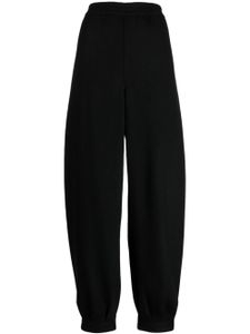 Junya Watanabe pantalon en laine à taille élastiquée - Noir