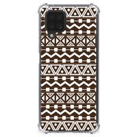 Samsung Galaxy A12 Doorzichtige Silicone Hoesje Aztec Brown