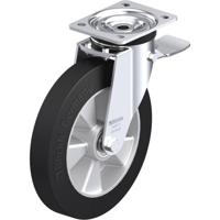 Blickle L-ALEV 250K-3-ST Zwenkwiel met rem Wieldiameter: 250 mm Draagvermogen (max.): 500 kg 1 stuk(s)