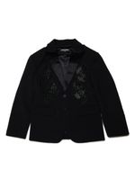 DSQUARED2 KIDS blazer à fleurs brodées - Noir - thumbnail