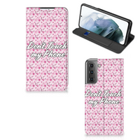Samsung Galaxy S21 FE Design Case Flowers Pink DTMP - thumbnail