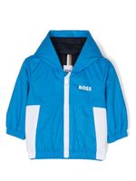 BOSS Kidswear coupe-vent à logo imprimé - Bleu