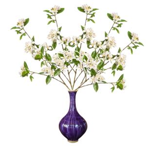 Kunstbloem Kersen bloesem - 5x - 90 cm - wit - Kunst zijdebloemen