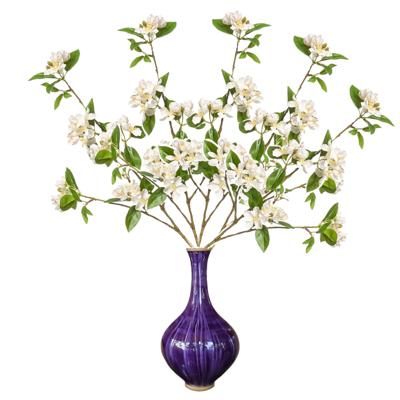 Kunstbloem Kersen bloesem - 5x - 90 cm - wit - Kunst zijdebloemen
