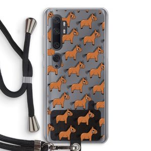 Pony: Xiaomi Mi Note 10 Transparant Hoesje met koord