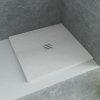 Douchebak BWS Aloni Vierkant Acryl 90x90 cm Mat Wit