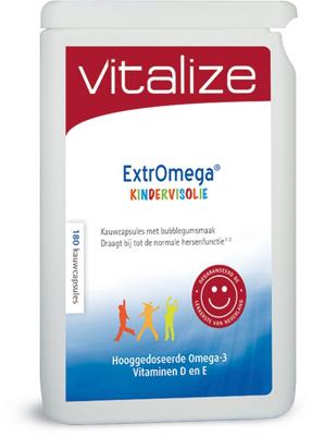 Vitalize ExtrOmega Kindervisolie 180Kauwcapsules