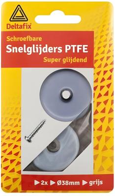 Glijnag. schroef tefl 38mm grs 2st - Deltafix