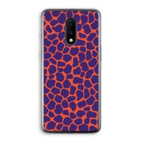 Purple Giraffe: OnePlus 7 Transparant Hoesje