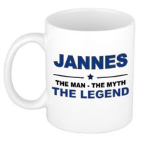 Jannes The man, The myth the legend cadeau koffie mok / thee beker 300 ml   -
