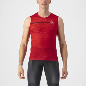 Castelli Insider spinning shirt mouwloos rood heren XXXL