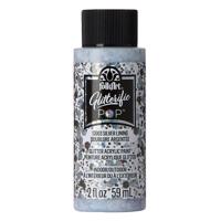 FolkArt • glitterific pop acrylic paint silver lining 59ml