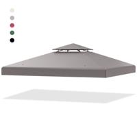 Paviljoendak Vervangdak Paviljoenzeil Dakafvoer Schoorsteenafvoer voor Paviljoen 3 x 3 M Grijs