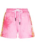 Palm Angels short de sport à motif tie-dye - Rose - thumbnail