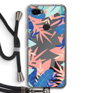 Tropisch: Pixel 3a Transparant Hoesje met koord