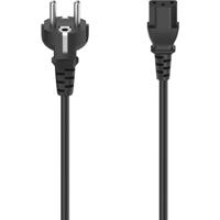 Hama Netsnoer geaarde stekker 3-polige koppeling 1,5 m zwart