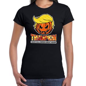 Trumpkin make Halloween great again horror shirt zwart voor dames 2XL  -