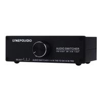 B833 Passieve Speaker Stereo schakelaar luidspreker 1 Input en Output 3 of 3 Input en 1 uitgang (zwart)