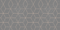 Geometrisch Grijs Hexagoon Patroon vinyl tapijt