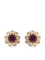 Susan Caplan Vintage boucles d'oreilles serties de cristaux Swarovski (années 1980)