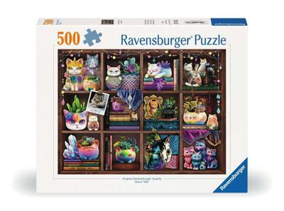 Ravensburger puzzel cats and succelents 500 stukjes