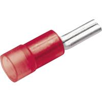 Cimco 180222 Stiftkabelschoen 0.50 mm² 1 mm² Deels geïsoleerd Rood 1 stuk(s)