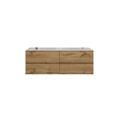 Badkamermeubelset Gliss Zeus 160 cm Natuur Eiken