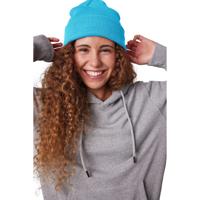 Wintermuts Beanie Yukon - turquoise - heren/dames - sterk/zacht/licht gebreid 100% Acryl