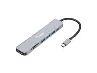 Equip 133494 laptop dock & poortreplicator Bedraad USB 3.2 Gen 1 (3.1 Gen 1) Type-C Zilver