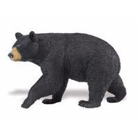 Plastic speelgoed figuur zwarte beer 11 cm   - - thumbnail