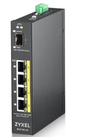 ZyXEL RGS100-5P Unmanaged L2 Gigabit Ethernet (10/100/1000) Power over Ethernet (PoE) Zwart - thumbnail