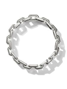 David Yurman bracelet en argent sterling Deco Link serti de diamants