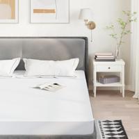 VidaXL Matrasbeschermer waterdicht 120x200 cm wit