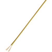 Conrad Components 606813 Draad 2 x 0.14 mm² Bruin, Geel 10 m