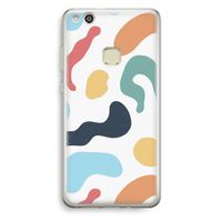 Memphis Shapes Blue: Huawei Ascend P10 Lite Transparant Hoesje