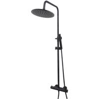 Wiesbaden Caral Thermostatische Regendoucheset - Opbouw - Mat Zwart