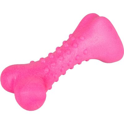 Hondenspeelgoed Foam Dina Been Geur Framboos - 13 cm 13 x 5 x 5 cm Flamingo Roos